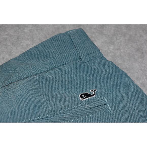 Vineyard Vines Golf Shorts Mens Size 32 Performance Flat Polyester Spandex Blue - Picture 1 of 8